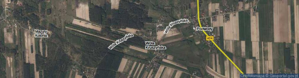 Zdjęcie satelitarne Wola Kruszyńska ul.